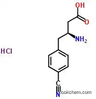 Molecular Structure of 270065-88-8 ((S)-3-AMINO-4-(4-CYANOPHENYL)BUTANOIC ACID HYDROCHLORIDE)